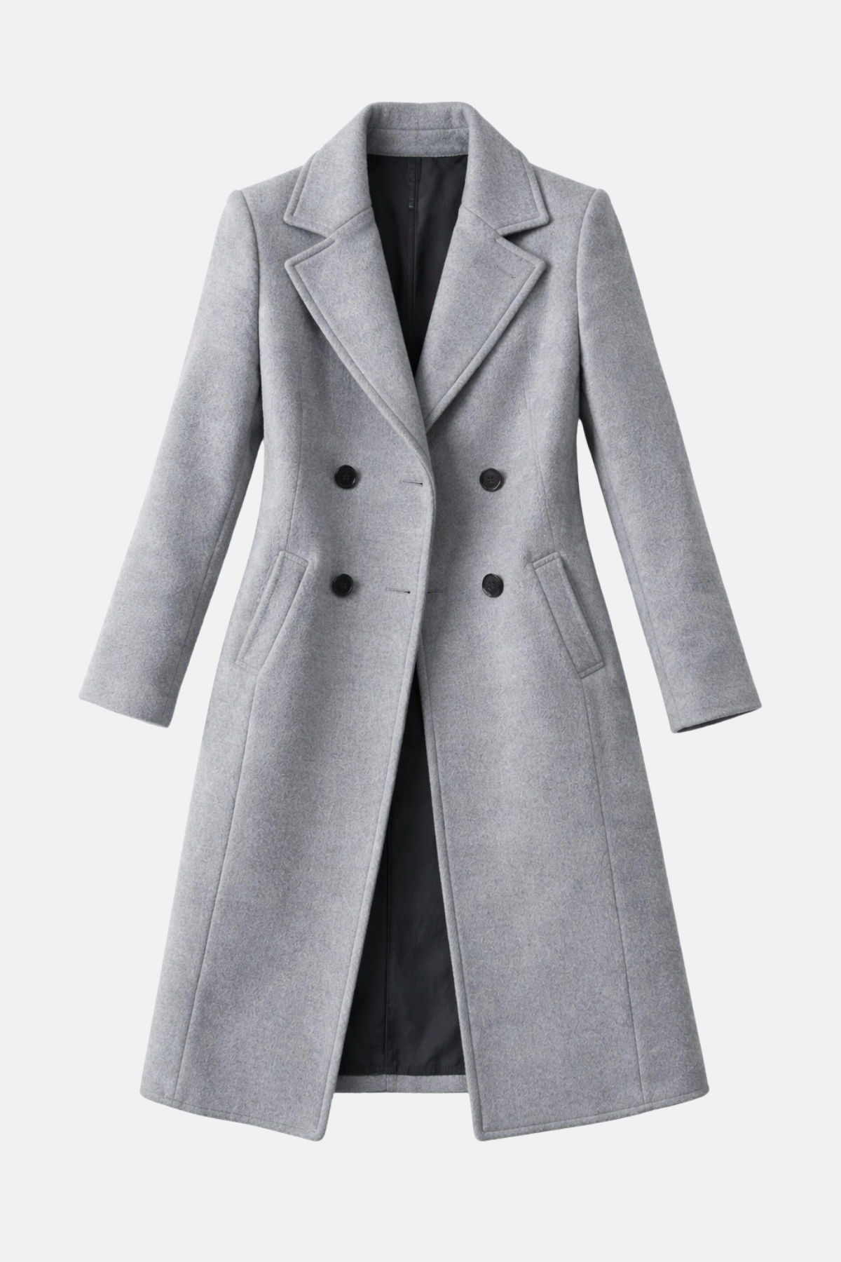 Barbara | Manteau en laine classique à double boutonnage